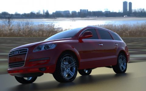 Audi奥迪Q7Rhino犀牛3d模型免费下载