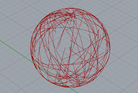 grasshopper找到圆球的任意点并且随机两个点做去面上的连线