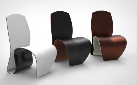 扭曲时髦曲面椅子Rhino犀牛模型免费下载