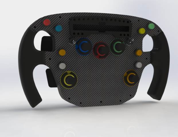 图马斯特F1方程式赛车模拟游戏方向盘Rhino犀牛模型下载