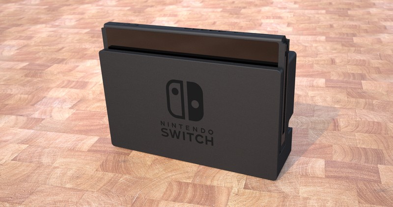 任天堂Nintendo-switch游戏机底座Rhino犀牛模型下载