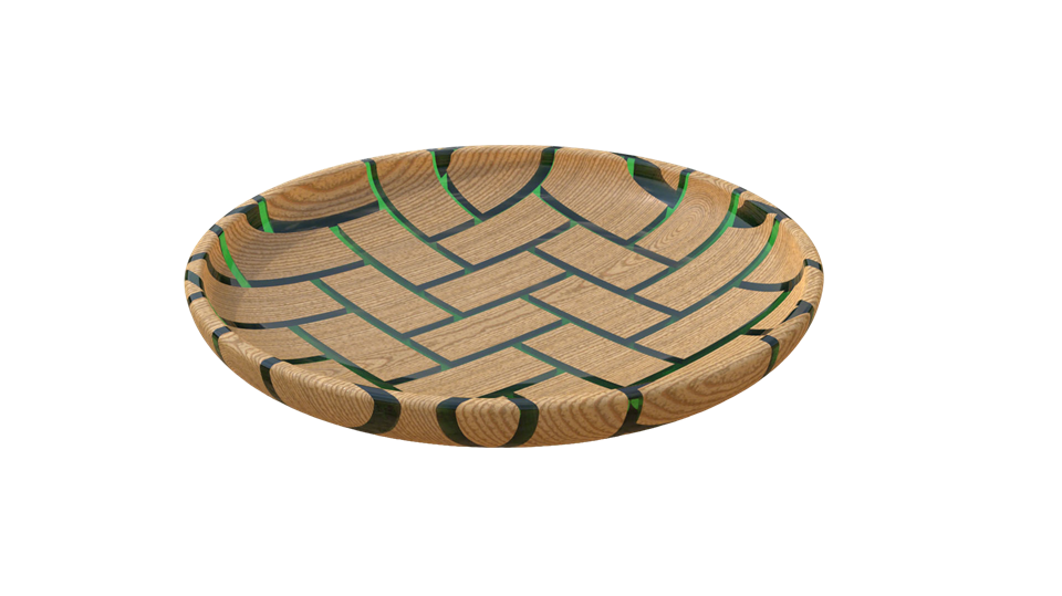 树脂镶嵌圆盘Rhino犀牛模型下载